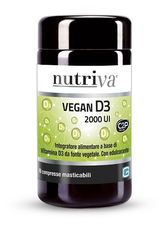 NUTRIVA VEGAN D3 60 COMPRESSE 2000 UI - Farma Nice
