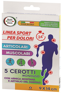CEROTTI PER DOLORI ARTICOLARI E MUSCOLARI CON ARNICA MONTANA E ARTIGLIO DEL DIAVOLO 9X14CM 5 PEZZI - Farma Nice