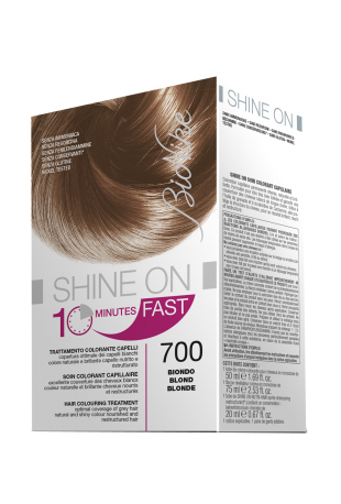 BIONIKE SHINE ON FAST TRATTAMENTO COLORANTE CAPELLI BIONDO 700 FLACONE 60 ML + TUBO 60 ML - Farma Nice