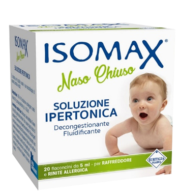 SOLUZIONE IPERTONICA ISOMAX NASO CHIUSO 20 FLACONCINI DA 5 ML - Farma Nice