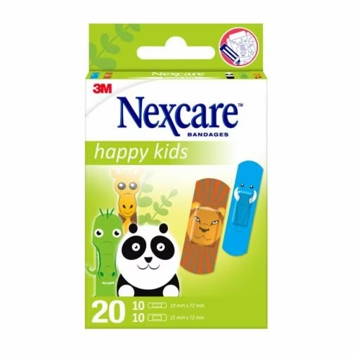 CEROTTI NEXCARE KIDS PLASTERS ANIMALS 20 PEZZI ASSORTITI - Farma Nice