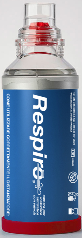 DISTANZIATORE RESPIRO CAMERA PER INALAZIONE ANTISTATICA CON VALVOLA RESPIRO - Farma Nice
