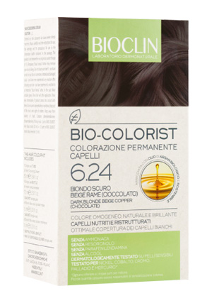 BIOCLIN BIO COLORIST 6,24 BIONDO SCURO BEIGE RAME - Farma Nice