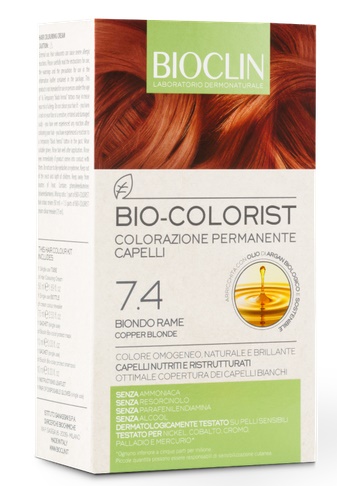 BIOCLIN BIO COLORIST 7,4 BIONDO RAME - Farma Nice
