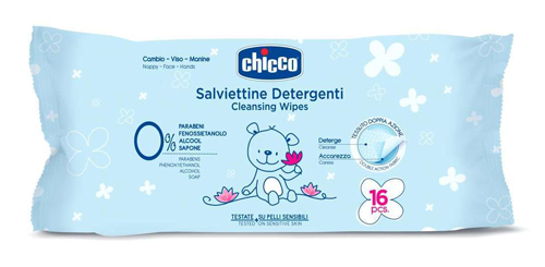 CHICCO COSMESI SALVIETTINE 16 PEZZI - Farma Nice
