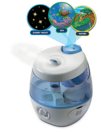 VICKS SWEETDREAMS UMIDIFICATORE A ULTRASUONI CON PROIETTORE IMMAGINI - Farma Nice