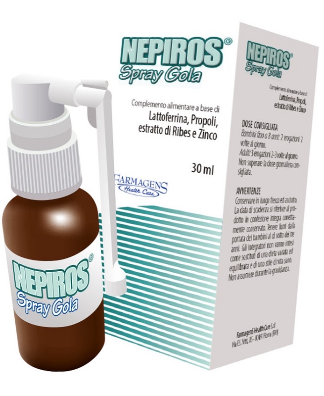 NEPIROS SPRAY GOLA 30 ML NUOVA FORMULA - Farma Nice