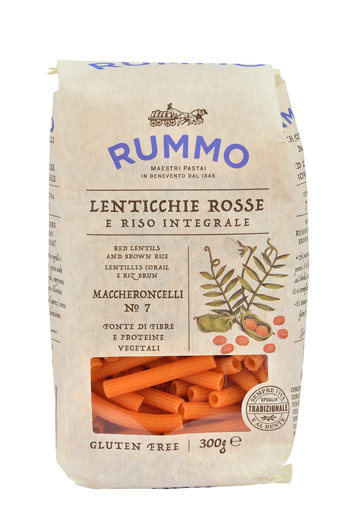 RUMMO MACCHERONCELLI N 7 LENTICCHIE ROSSE E RISO INTEGRALE 300 G - Farma Nice