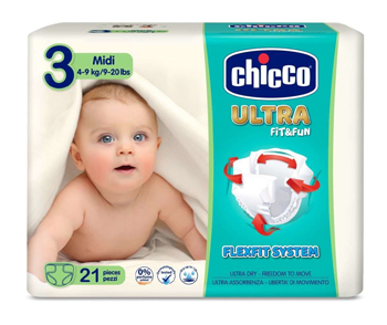 CHICCO PANNOLINO ULTRA CHICCHO MIDI 21 X 10 - Farma Nice