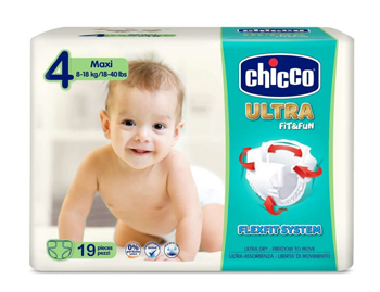 CHICCO PANNOLINO ULTRA CHICCHO MAXI 19 X 10 - Farma Nice