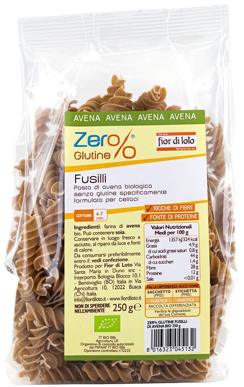 FUSILLI DI AVENA 250 G - Farma Nice