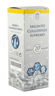 ARGENTO COLLOIDALE SUPREMO 20PPM CERTIFICATO SPRAY CON CONTAGOCCE + EROGATORE NASO + EROGATORE GOLA + EROGATORE PELLE - Farma Nice