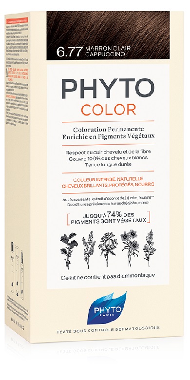 PHYTOCOLOR 6.77 MARR CHIA CAPP 1 LATTE + 1 CREMA + 1 MASCHERA + 1 PAIO DI GUANTI - Farma Nice