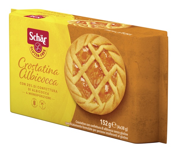 SCHAR CROSTATINA CON CONFETTURA DI ALBICOCCA 4 MONOPORZIONI DA 35 G - Farma Nice