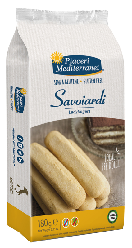 PIACERI MEDITERRANEI SAVOIARDI 180 G - Farma Nice