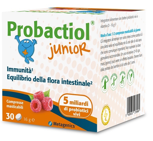 PROBACTIOL JUNIOR 30 COMPRESSE MASTICABILI NEW - Farma Nice