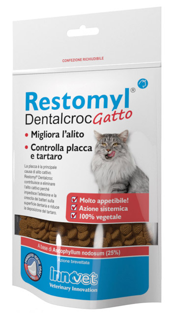 RESTOMYL DENTALCROC GATTO BUSTA 60 G - Farma Nice
