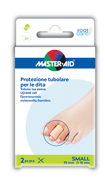 TUBO IN GEL MASTER-AID ELASTICIZZATO S 7,5 CM 2 PEZZI - Farma Nice