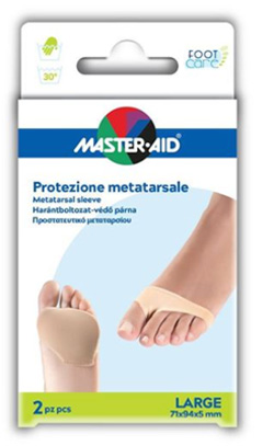 PROTEZIONE MASTER-AID PER METATARSO IN TESSUTO ELASTICO E GEL L 1 PAIO - Farma Nice