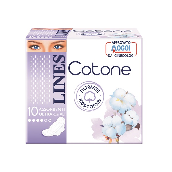 LINES COTONE ULTRA ALI GIORNO 10 PEZZI - Farma Nice