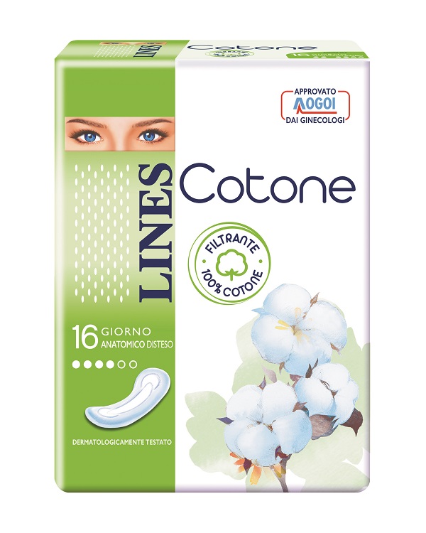 LINES COTONE NON ULTRA ANATOMICI DISTESI 16 PEZZI - Farma Nice