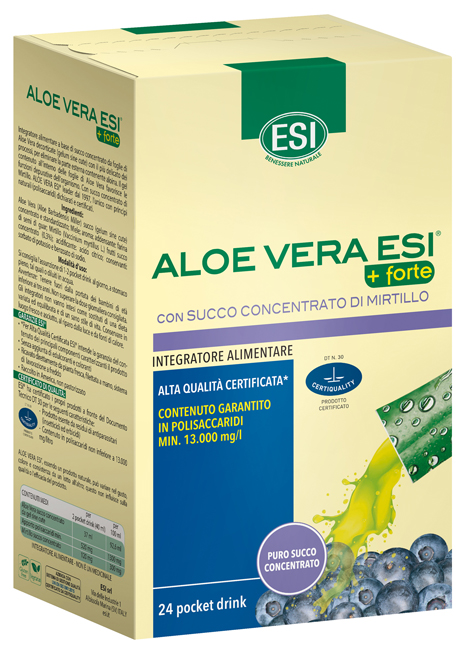 ESI ALOE VERA SUCCO + FORTE MIRTILLO 24 POCKET DRINK - Farma Nice
