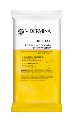 VIDERMINA RECTAL SALVIETTINE 15 PEZZI - Farma Nice