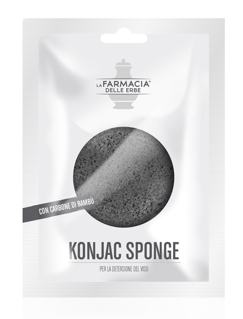FDE KONJAC SPONGE CARBONE BAMBU' 1 PEZZO - Farma Nice
