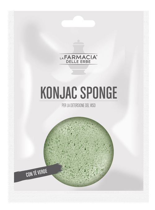 FDE KONJAC SPONGE TE' VERDE 1 PEZZO - Farma Nice