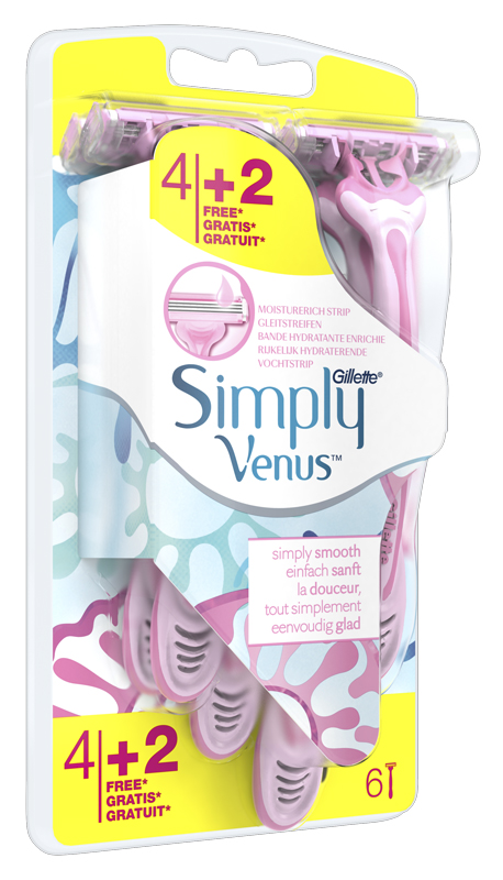 GILLETTE VENUS SIMPL3 4 PEZZI + 2 G - Farma Nice