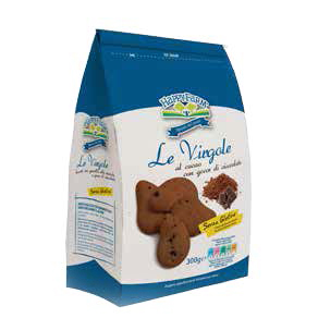 HAPPY FARM VIRGOLE AL CACAO CON GOCCE DI CIOCCOLATO 300 G - Farma Nice
