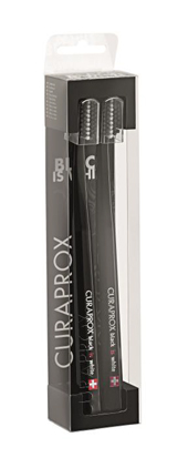 CURAPROX BLACK IS WHITE DENTIFRICI SBIANCANTI 2 SPAZZOLINI - Farma Nice