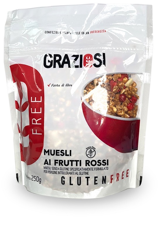 MUESLI AI FRUTTI ROSSI 250 G - Farma Nice