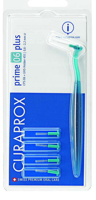 CURAPROX CPS PRIME CPS 06 CON 5 SCOVOLINI + SUPPORTO - Farma Nice