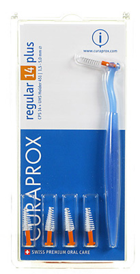 CURAPROX CPS REGULAR CPS 14 CON 5 SCOVOLINI + SUPPORTO - Farma Nice