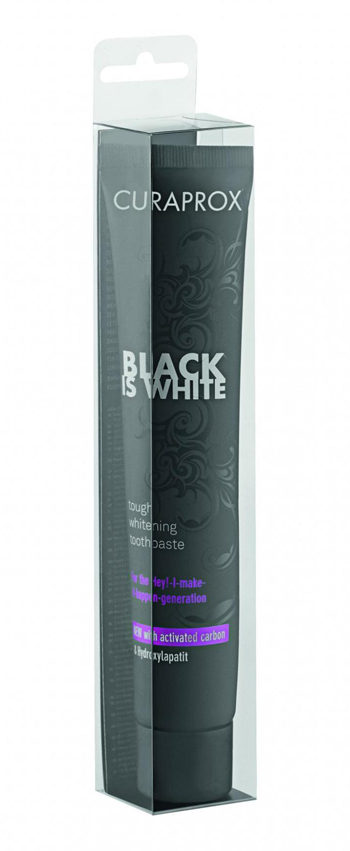 CURAPROX BLACK IS WHITE DENTIFRICIO TRAVEL SIZE 10 ML - Farma Nice