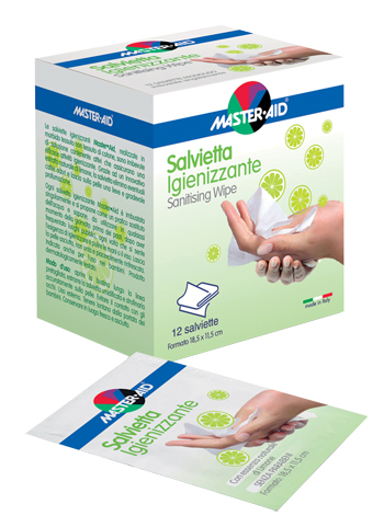 SALVIETTA IGIENIZZANTE 12 PEZZI - Farma Nice