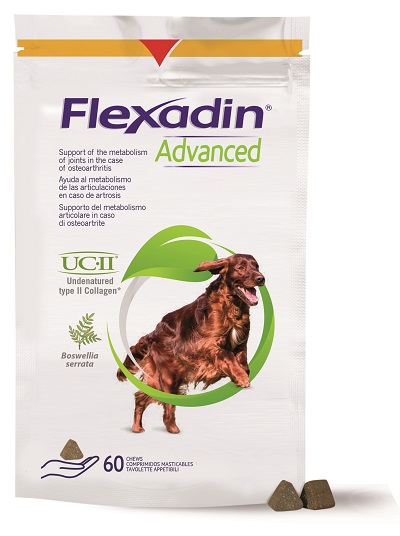 FLEXADIN ADVANCED 60 TAVOLETTE APPETIBILI MASTICABILI PER CANI - Farma Nice