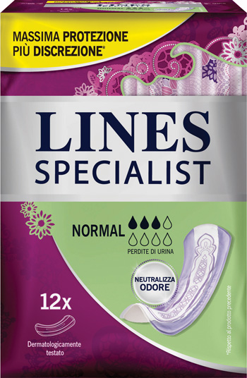 LINES SPECIALIST PANNOLONE NORMAL FARMA 12 PEZZI - Farma Nice