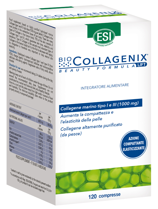 ESI BIOCOLLAGENIX 120 COMPRESSE - Farma Nice