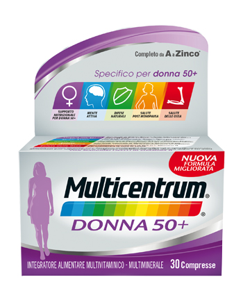 MULTICENTRUM DONNA 50+ 60 COMPRESSE - Farma Nice