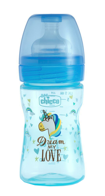 CHICCO BIBERON WB FANTASTIC LOVE SILICONE 150 ML - Farma Nice