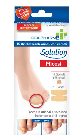 DISCHETTO ANTIMICOSI CON CEROTTO COLPHARMA 15 PEZZI - Farma Nice