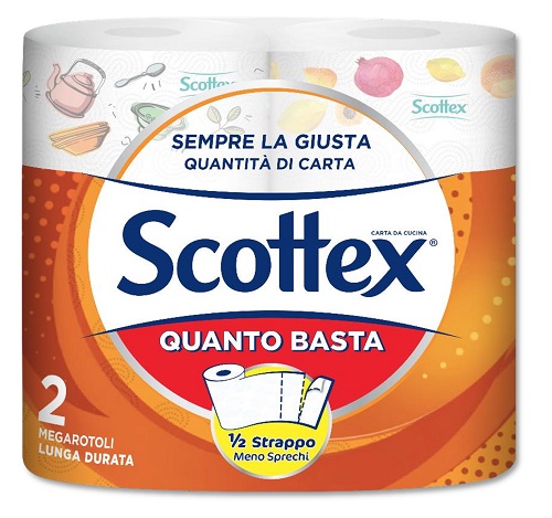 SCOTTEX QUANTO BASTA CARTA DA CUCINA 2 ROTOLI - Farma Nice