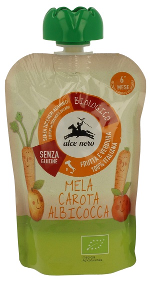 PUREA MELA/CAROTA/ALBICOCCA DOYPACK BABY FOOD 100 G - Farma Nice