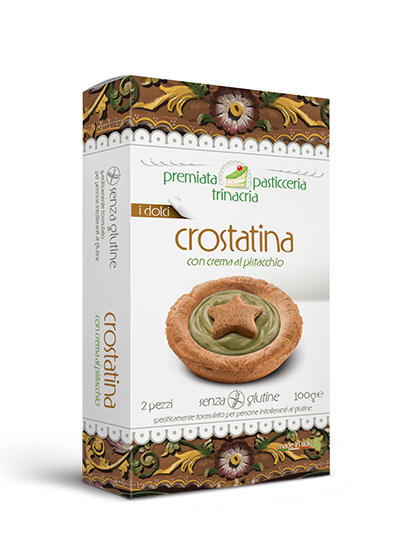 CROSTATINA CON CREMA AL PISTACCHIO 100 G - Farma Nice