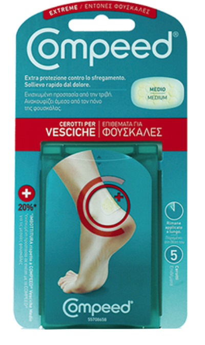 COMPEED CEROTTO PER VESCICHE TALLONE SPORT 5 PEZZI - Farma Nice