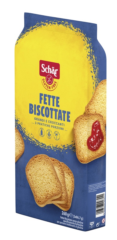 SCHAR FETTE BISCOTTATE 3 PORZIONI DA 86,7 G - Farma Nice