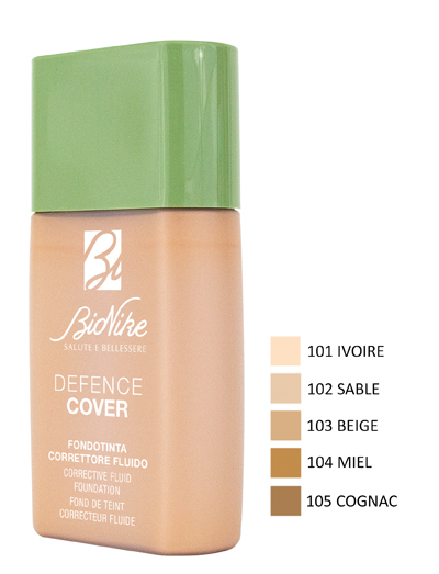 DEFENCE COVER FONDOTINTA CORRETTORE FLUIDO 104 40 ML - Farma Nice