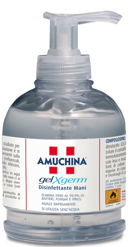 AMUCHINA GEL X-GERM DISINFETTANTE MANI 250 ML - Farma Nice